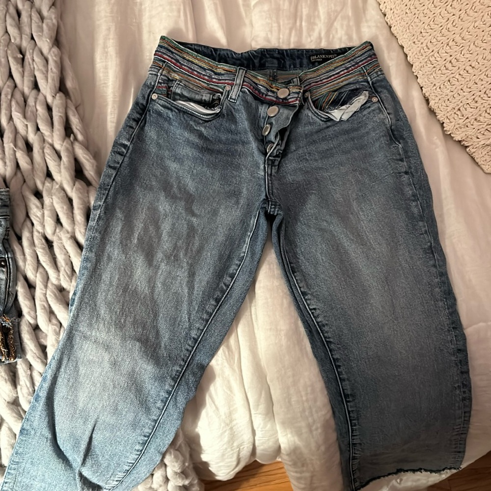 Blank nyc rainbow waist jeans